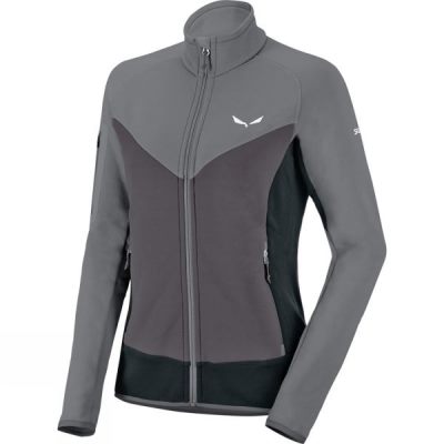 Fleece Salewa Ortles Polartec Full Zip Mujer - Gris - Chile OZC342795